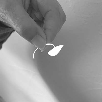 一輪の花　付け方　１